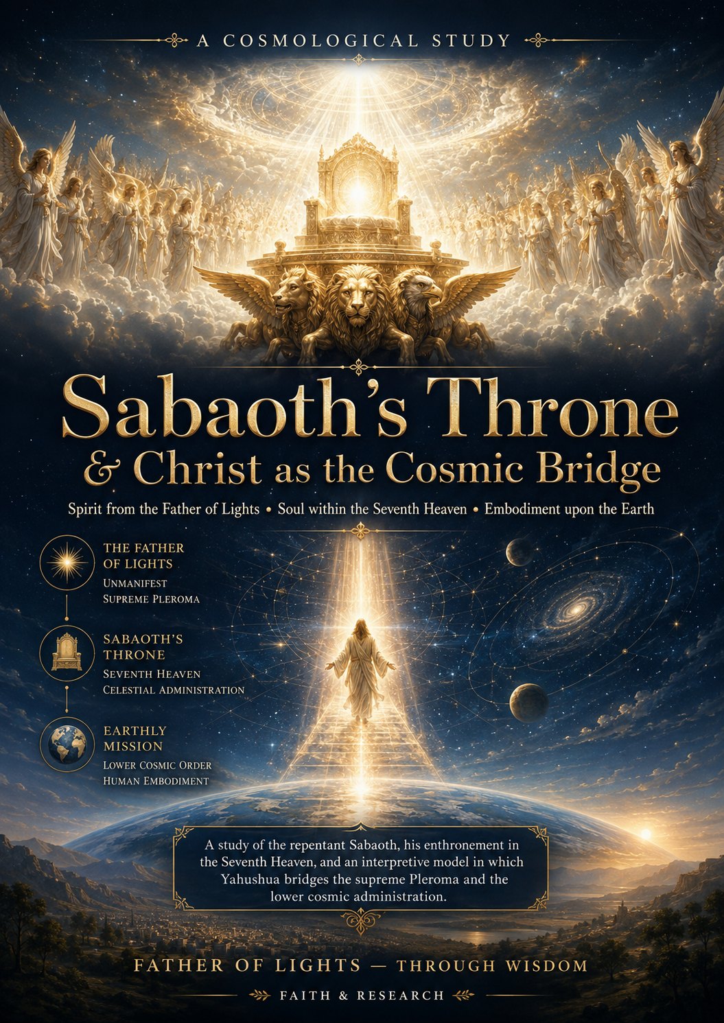 Cover artwork for Sabaoth's Throne and Christ as the Cosmic Bridge