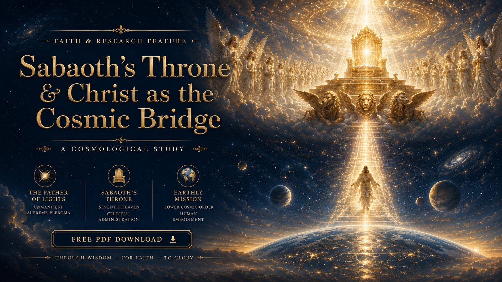 Sabaoth's Throne and Christ as the Cosmic Bridge feature artwork